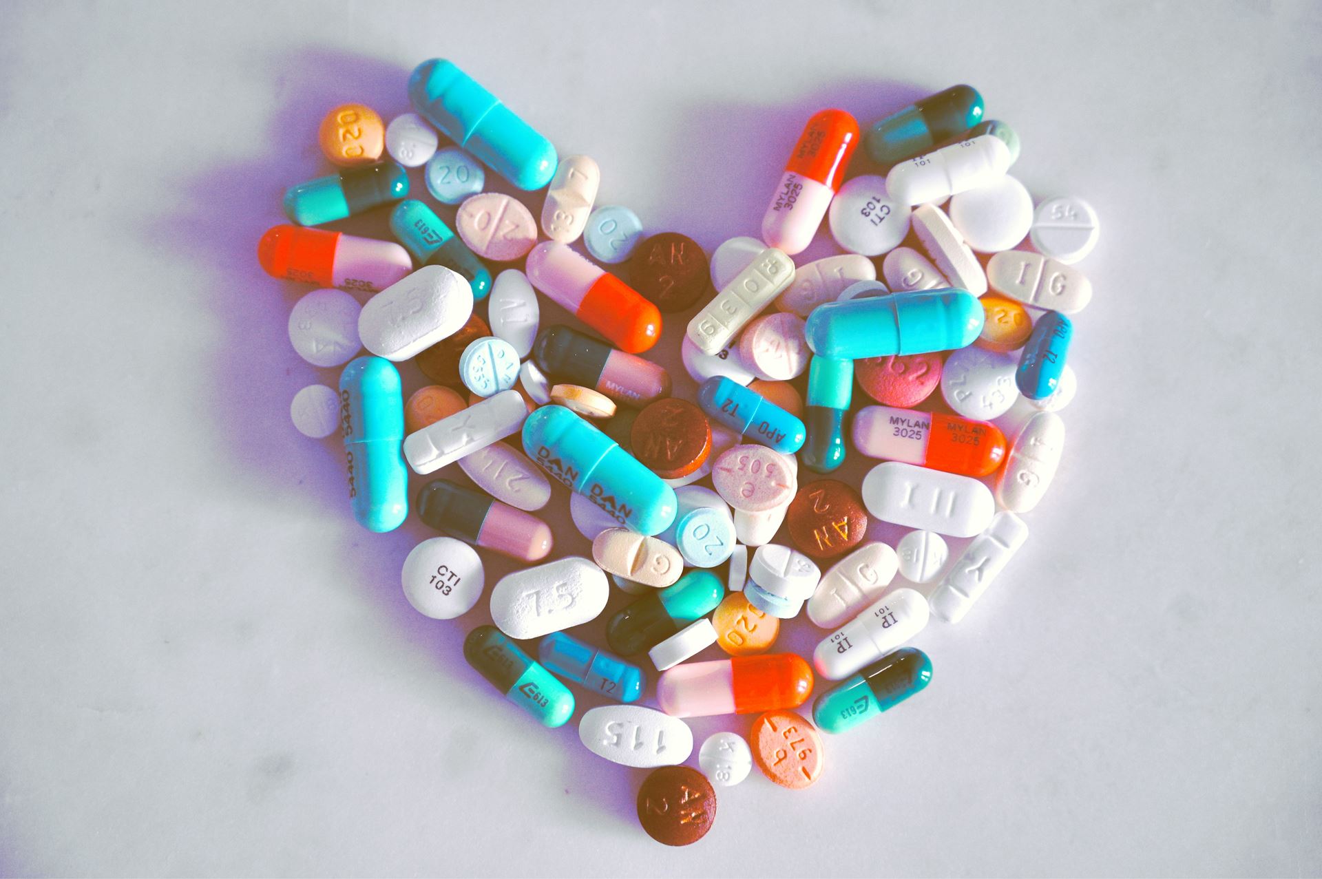 Medicines shaped as a heart